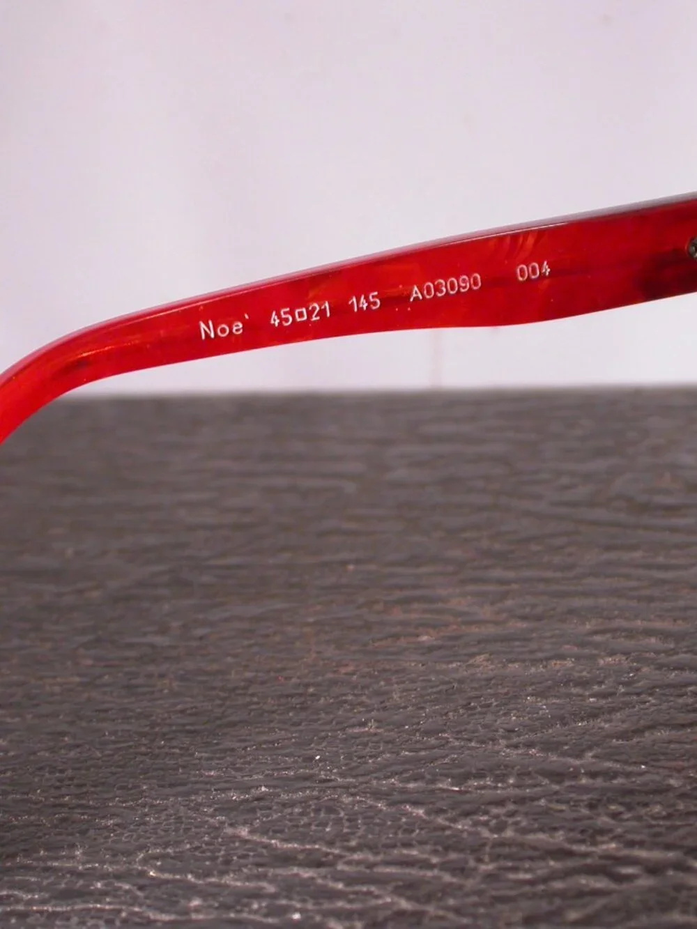 Alain Mikli Bright Red Swirl Stripe Stylish Eyeglasses Frames Hand Made in Italy